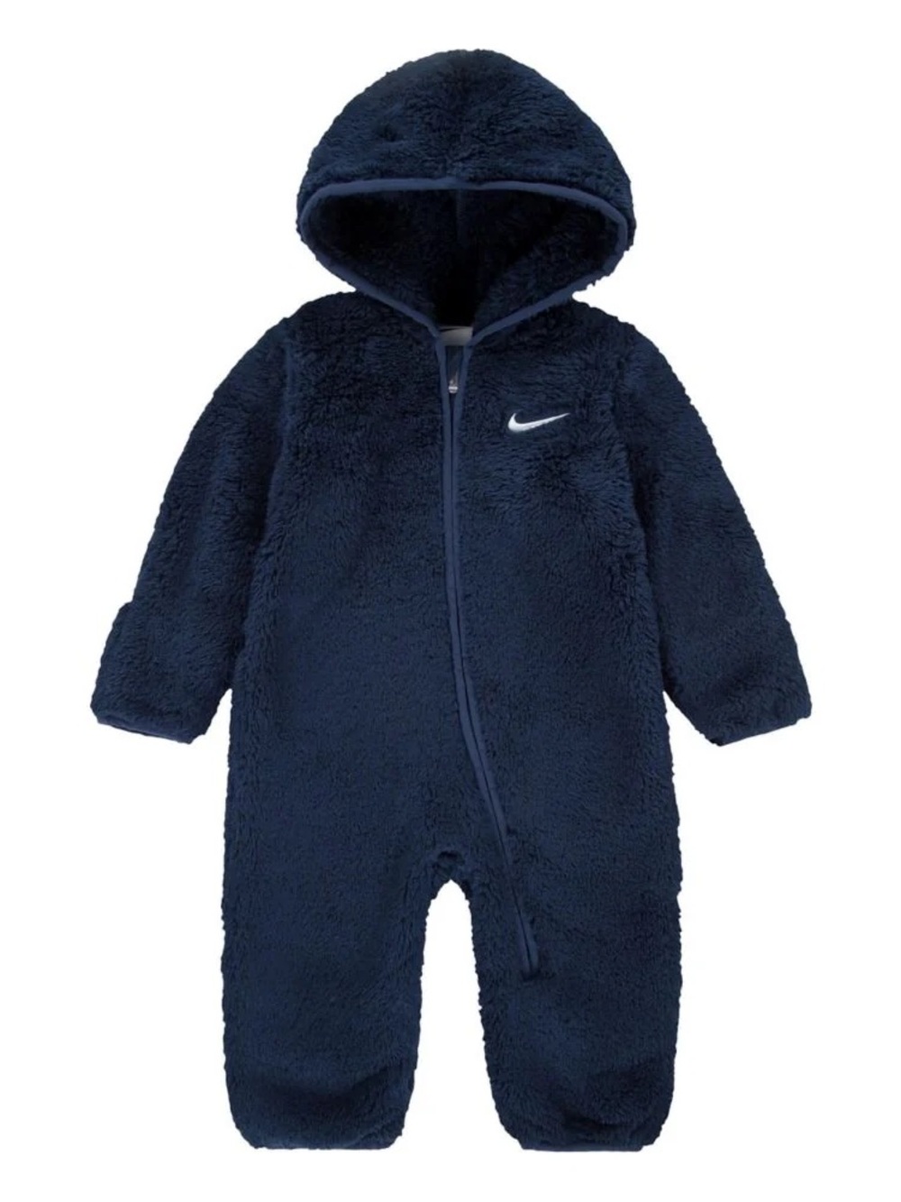 NIKE Swoosh Logo Hooded Sherpa Coverall Bunting Suit